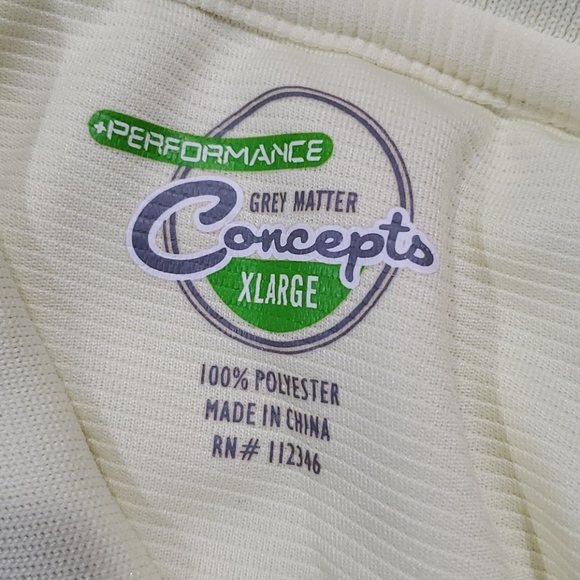 Yellow golf polo by Grey Matter Concepts - Picture 3 of 3